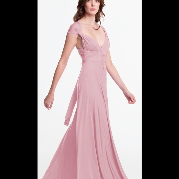 Henkaa Sakura Maxi Infinity Dress & Matching Bandeau Dusty Rose (007) - Picture 3 of 6